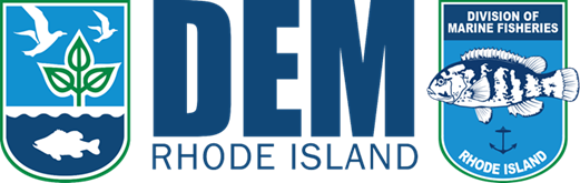 The Rhode Island Department of Environmental Management's Division of Marine Fisheries Logo