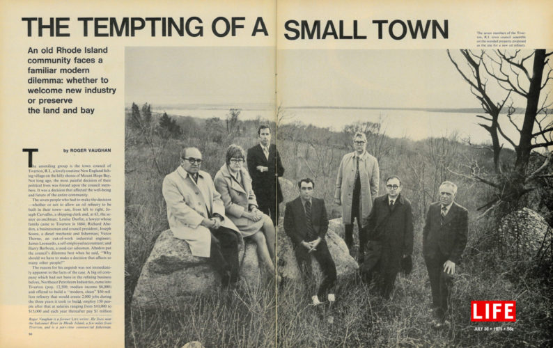 Photo of 1970 Life Magazine article about Save The Bay's first battle