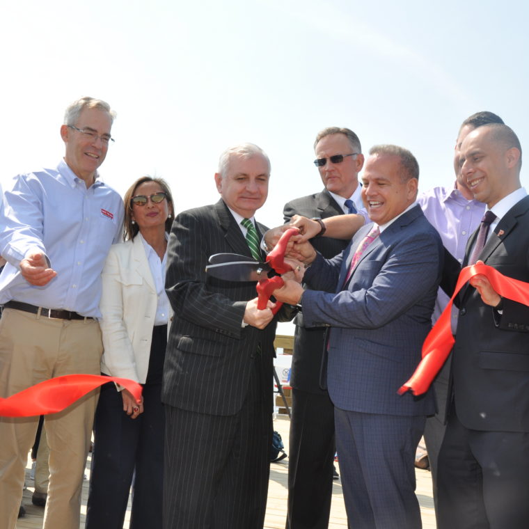 Official-ribbon-cutting-to-open-the-public-pier-at-Fields-Point