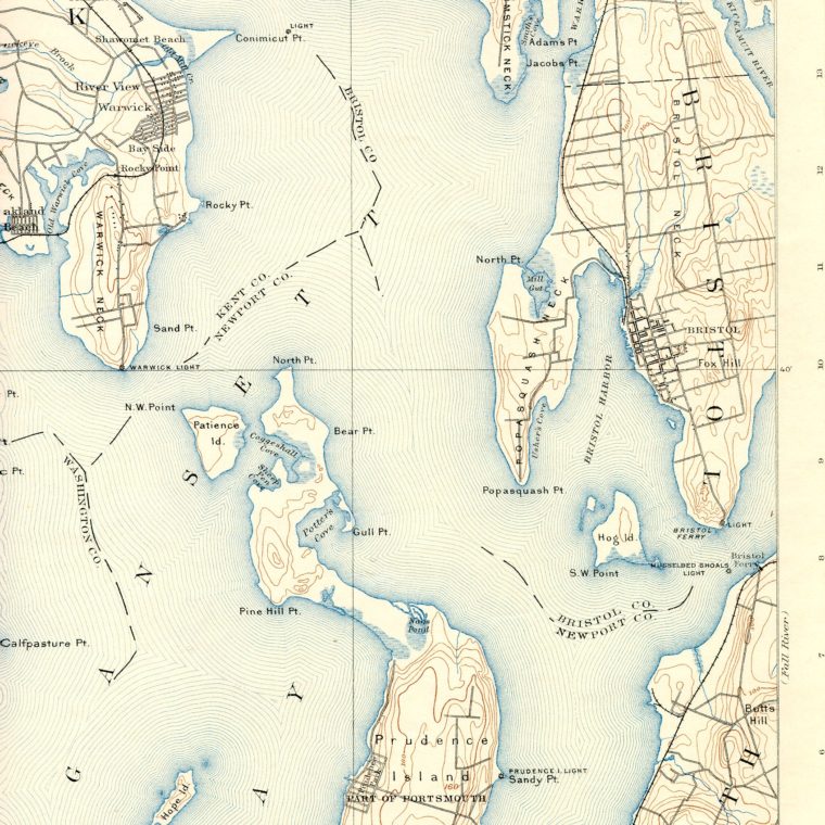 North East Narragansett Bay 1892 