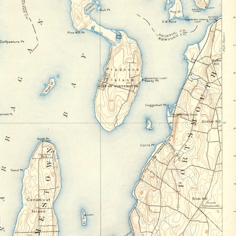 South East Narragansett Bay 1892 